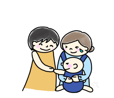 バスでの出会いの自作イラスト