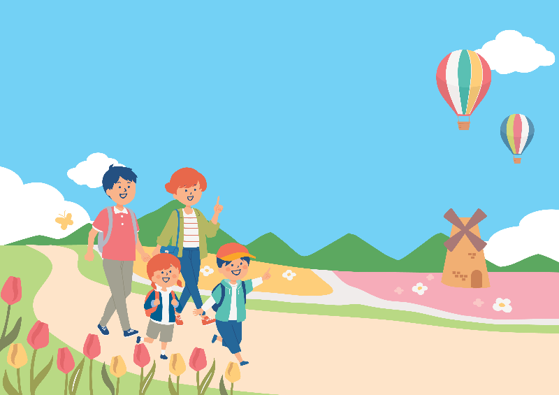 AdobeStock　お散歩画像